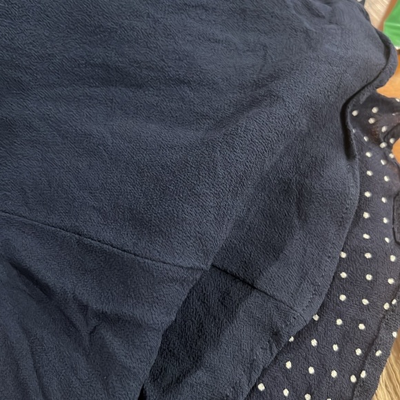 Reformation Monica navy polka dot short sleeve wrap dress size small - Picture 7 of 9